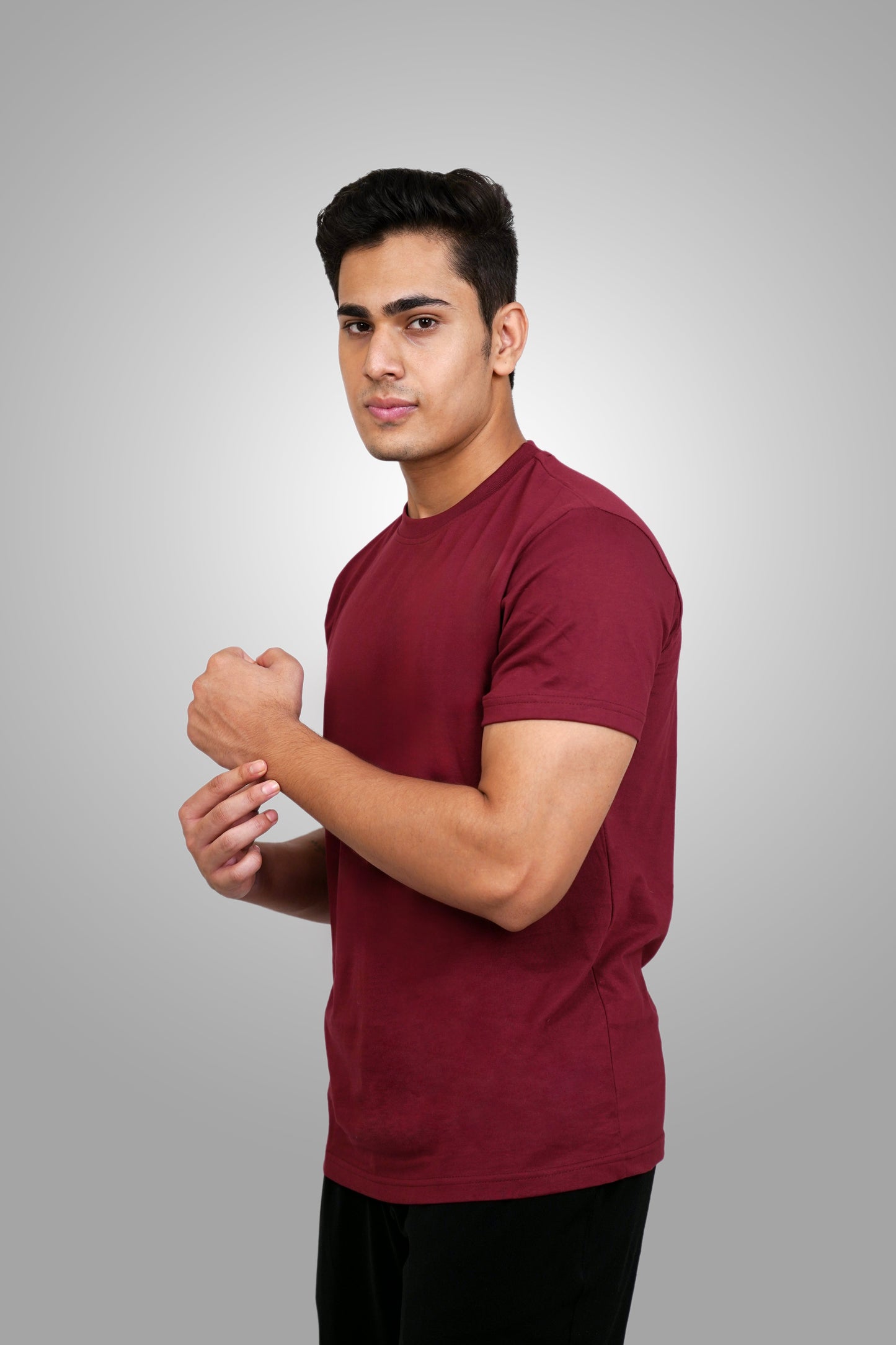 PoshFlair Classic Round Neck T-Shirt