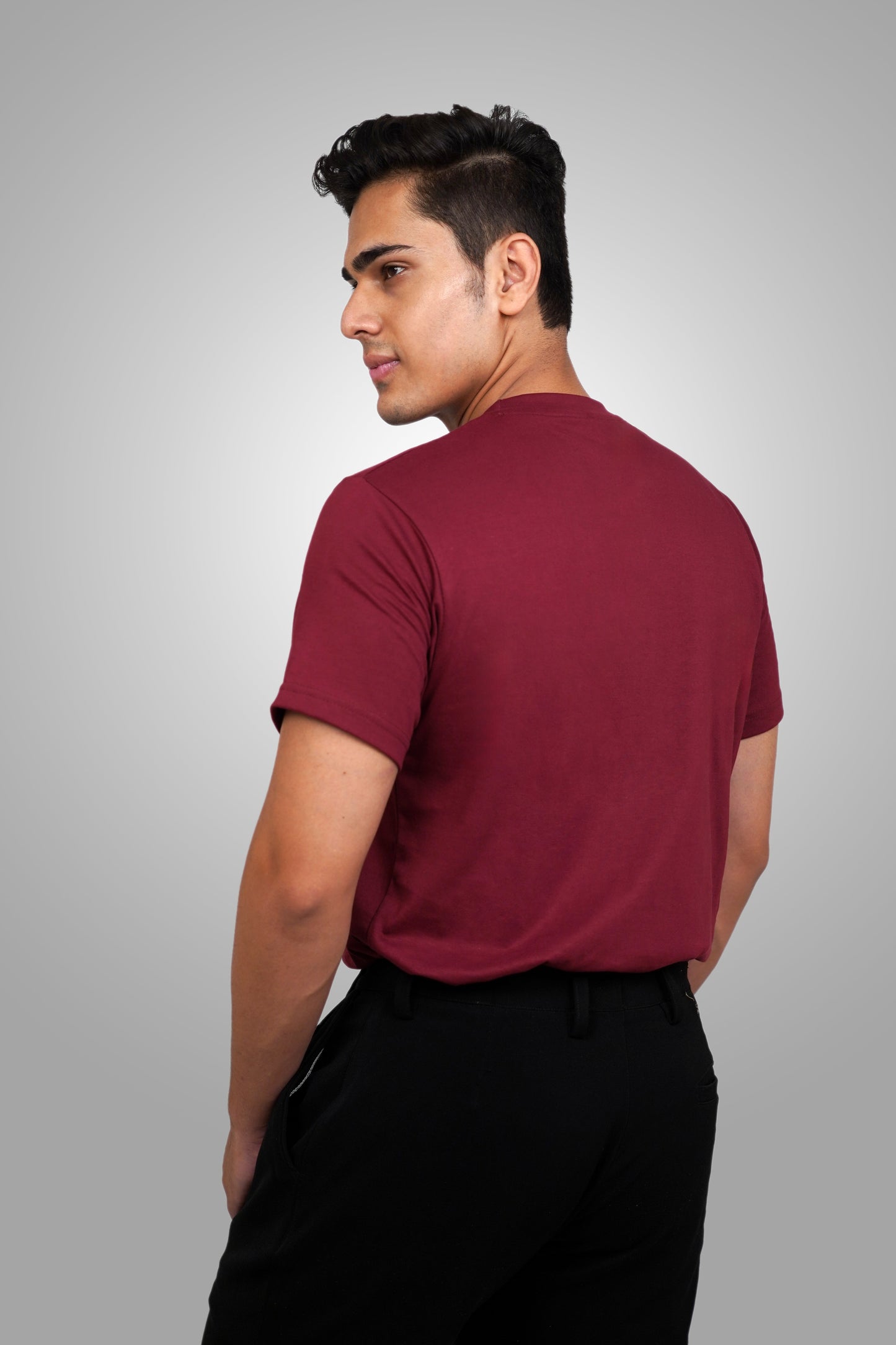PoshFlair Classic Round Neck T-Shirt