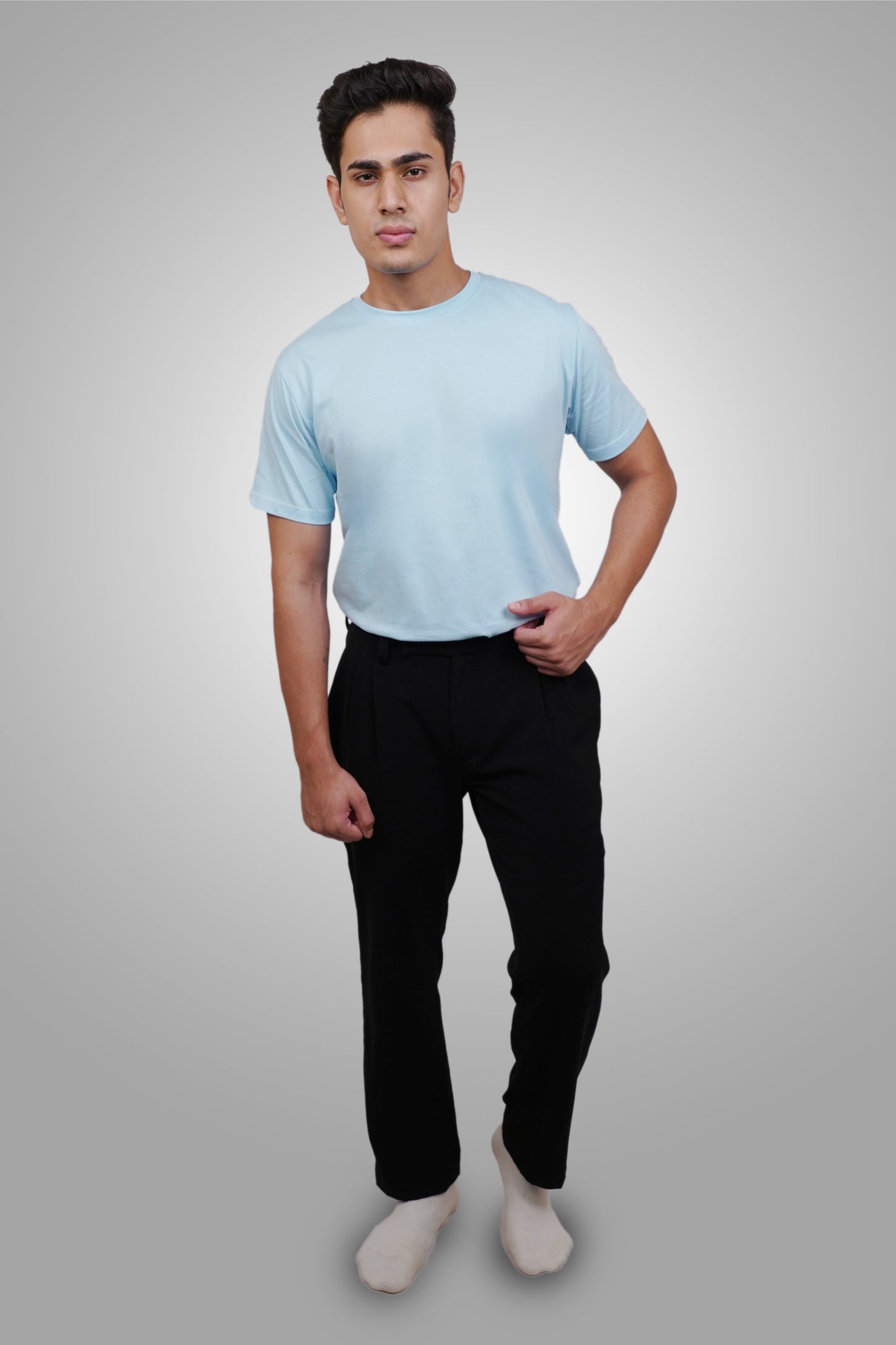 PoshFlair Classic Round Neck T-Shirt