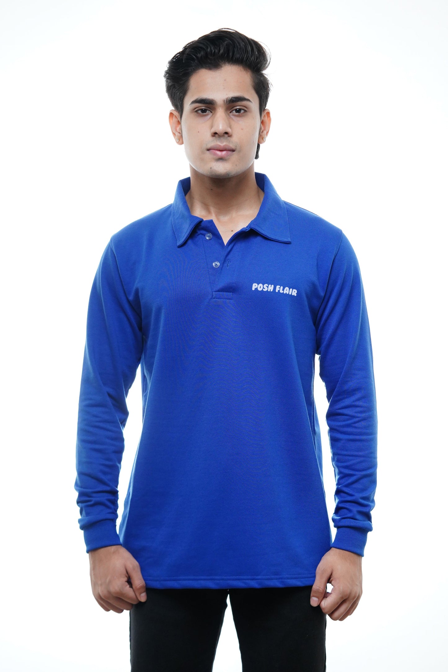 Men's Full Sleeve's Polo Bubble Puff T-shirt