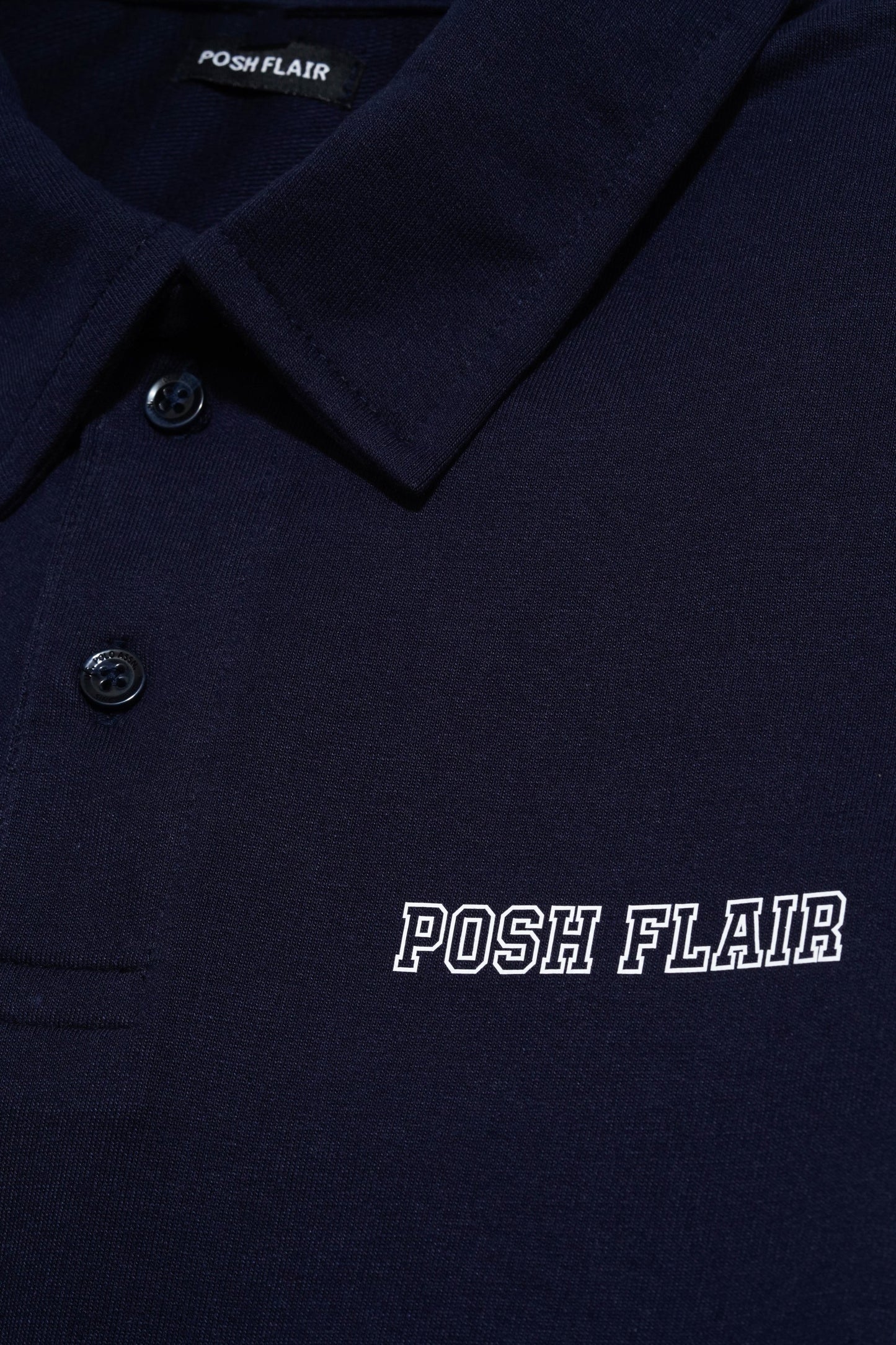 Men's Half Sleeve Poshflair Rubber Print Polo t-shirt