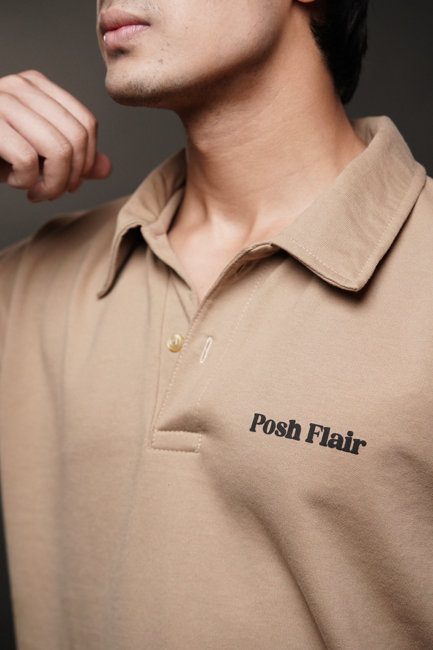 Men's Full Sleeve's Polo Puff T-shirt