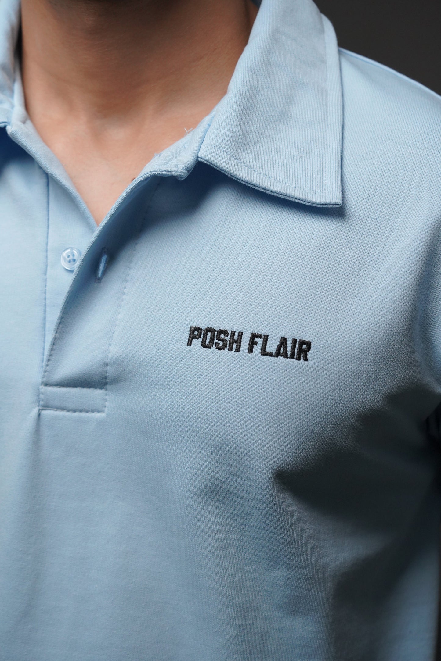 Men's Half Sleeve Poshflair Named Embroidery Polo t-shirt