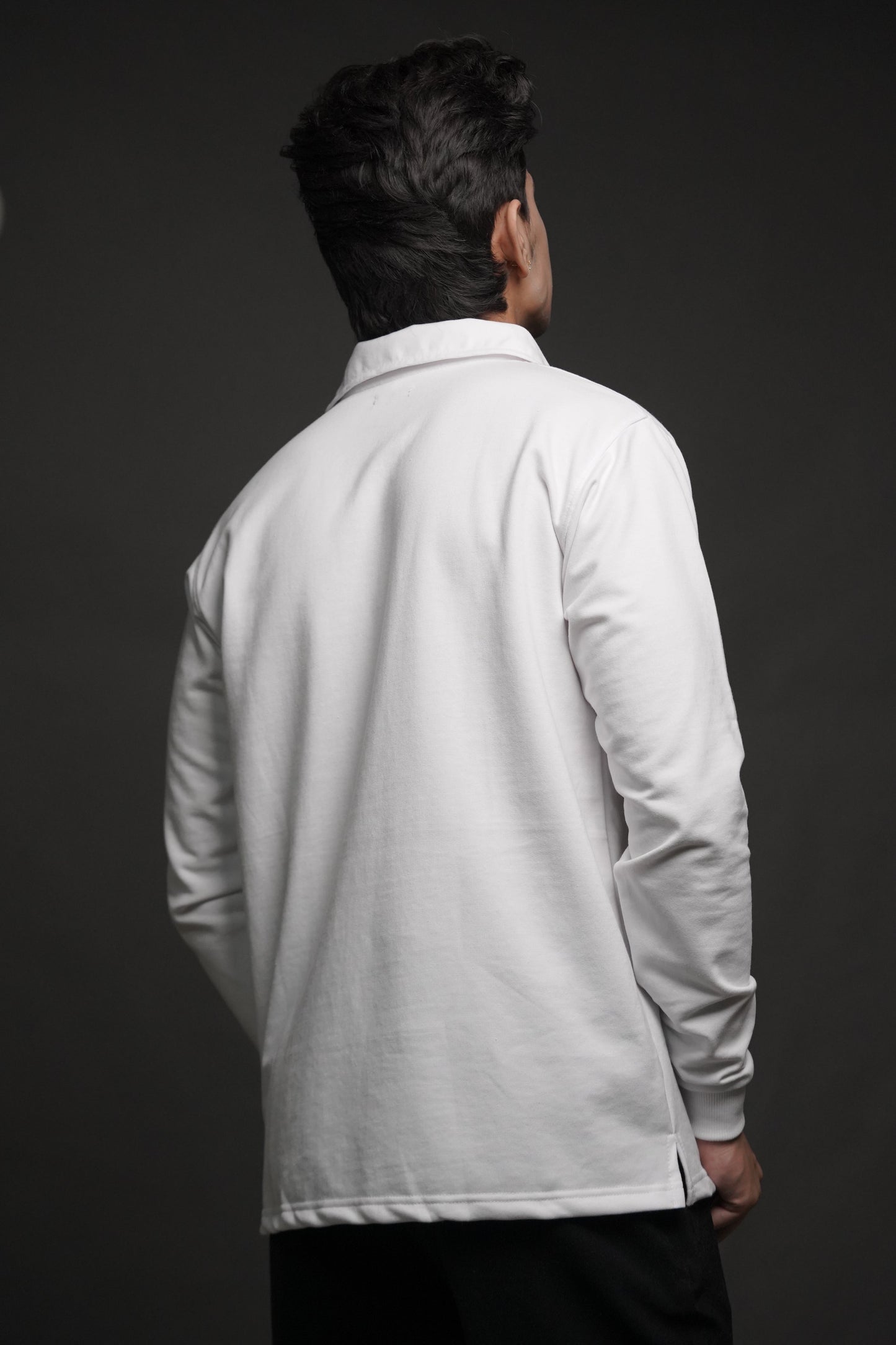 Men's Full Sleeve's Polo Bubble Puff T-shirt