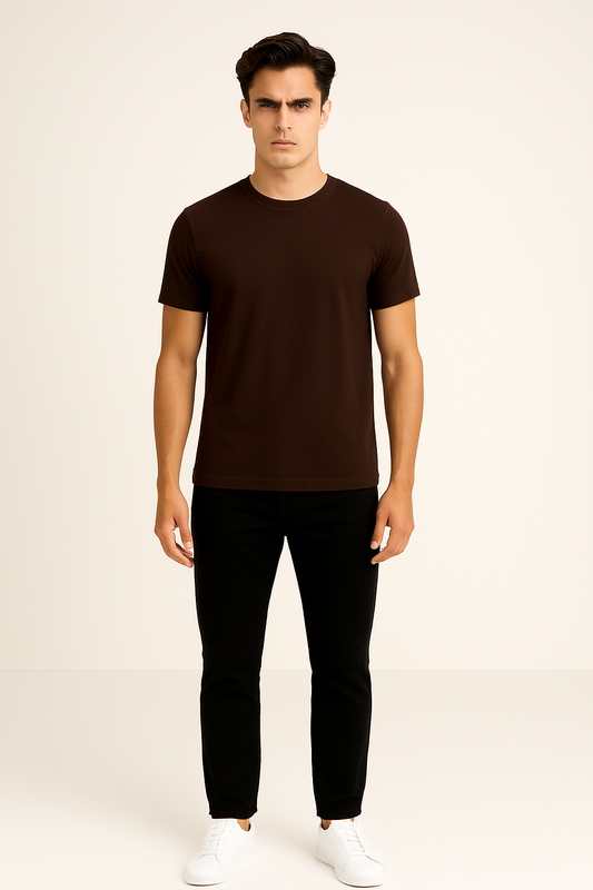 PoshFlair Classic Round Neck T-Shirt