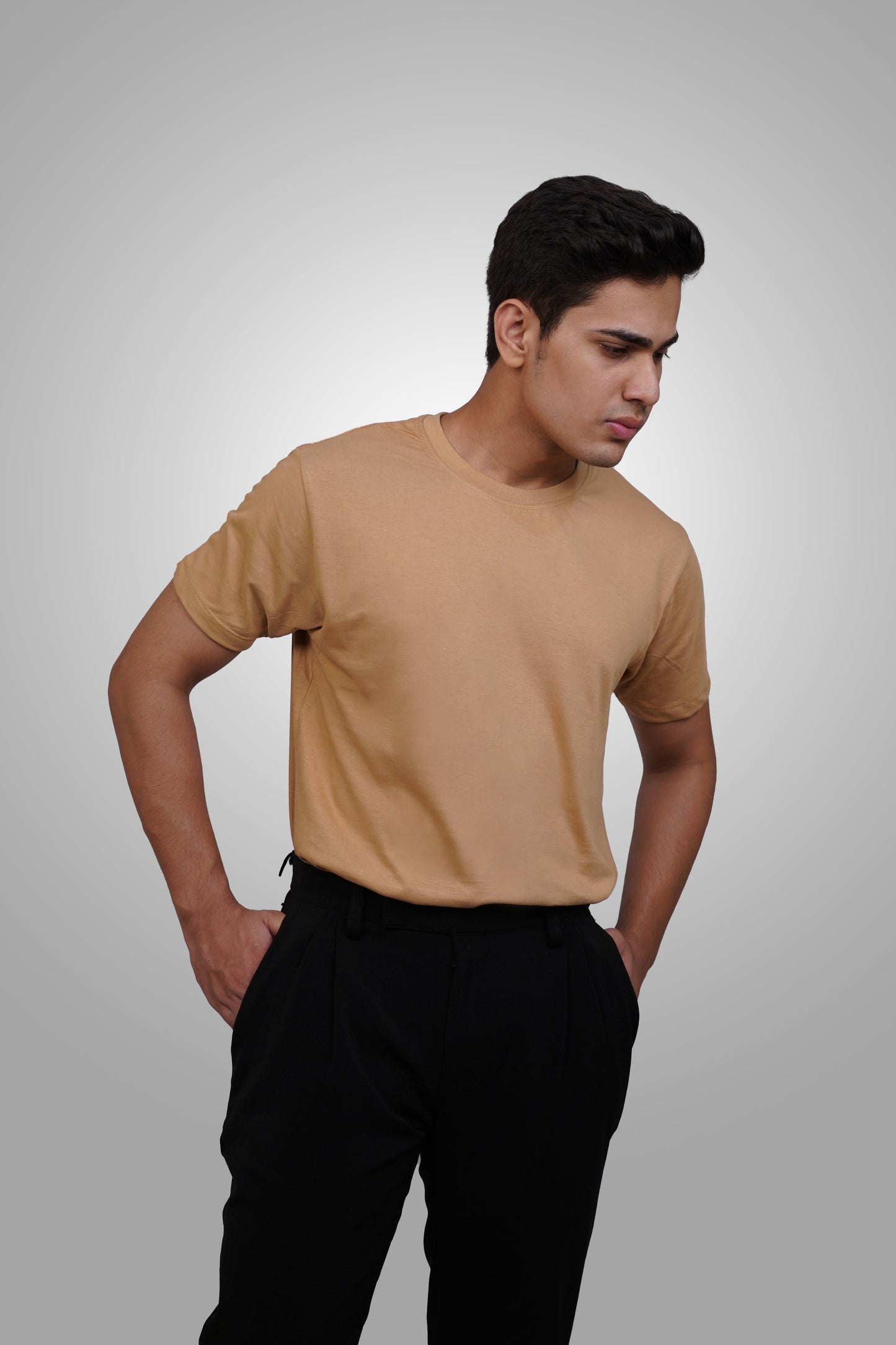 PoshFlair Classic Round Neck T-Shirt